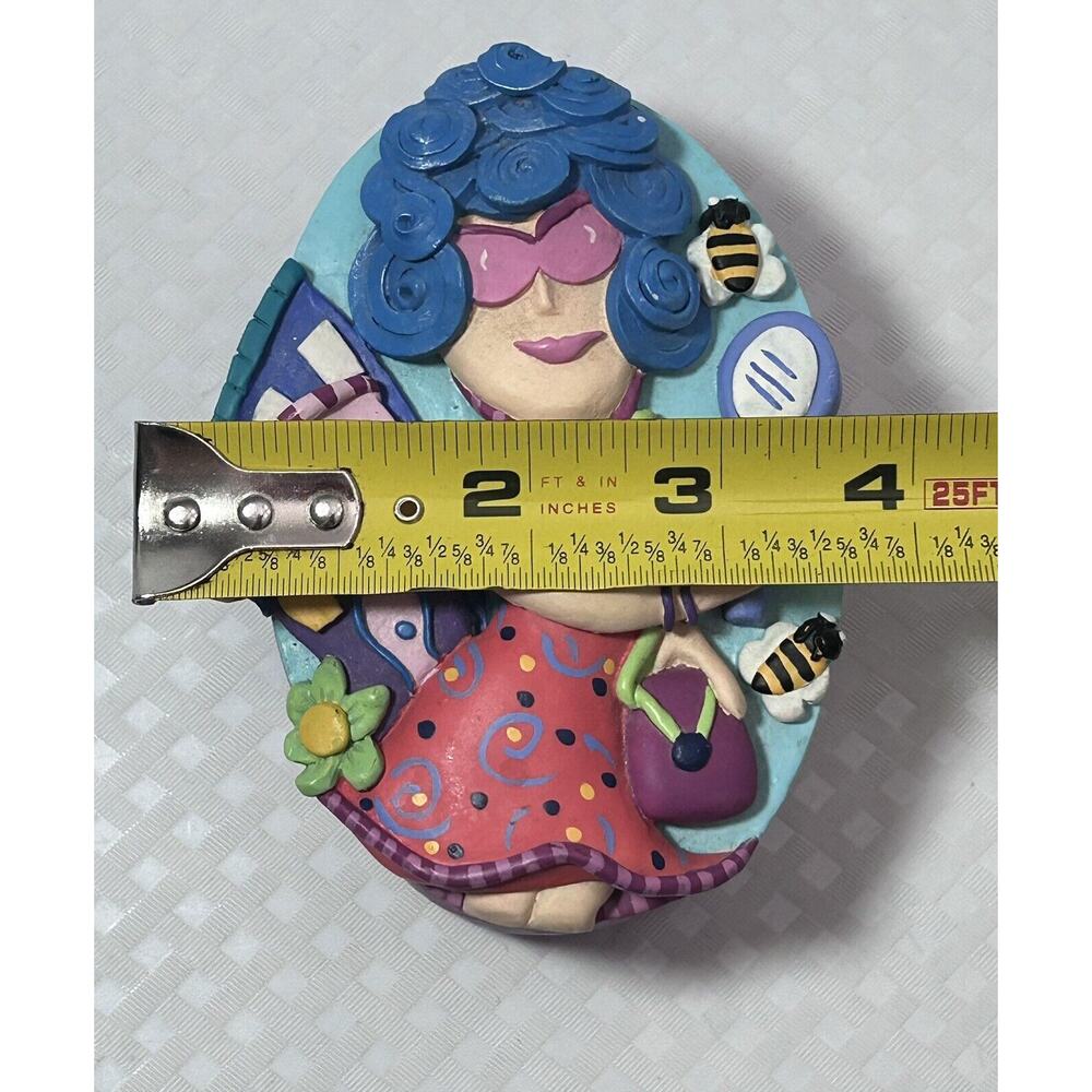 Julie Borden 2000 Beauty Shop Jewery, trinket, plaque Box - Picture 9 of 10